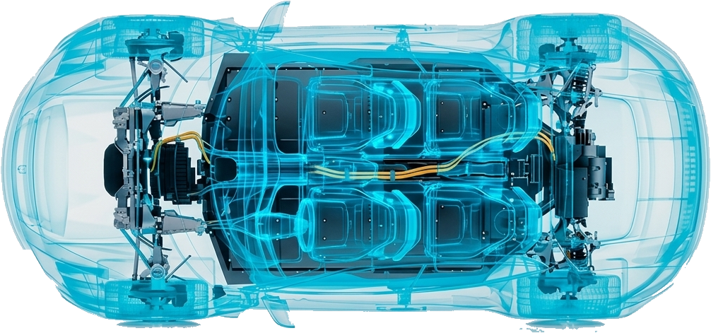 Vista de rayos X de un vehículo: Karvia lee la computadora y el estado interno