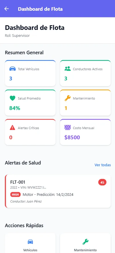 App Móvil Karvia - Monitoreo OBD en tiempo real